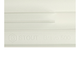 Радиатор алюминиевый боковое подключение STOUT Bravo 500 10 секций SRA-0110-050010 в Саратове 9