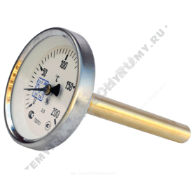 Термометр биметаллический Юмас ТБП-Т 200С Дк 63 L=100 в Саратове 0