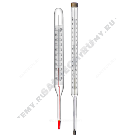 Термометр керосиновый прямой ТТЖ-M100C L=163 в Саратове 0