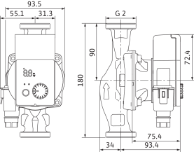 Циркуляционный насос Wilo Yonos Pico 30/1-6 с электронным управлением в Саратове 1