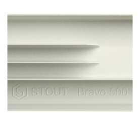 Радиатор алюминиевый боковое подключение STOUT Bravo 500 12 секций SRA-0110-050012 в Саратове 10