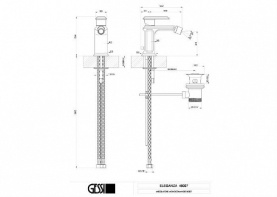 Смеситель для биде золото GESSI 46007#080 в Саратове 2