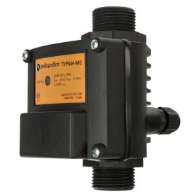 Блок управления насосом Unipump ТУРБИ-М1 чувствительность 2 л/мин, до 1,5 кВт, управление по потоку и мин. давлению (Рмин-1,5-1,8 бар), защита по сухо в Саратове 0
