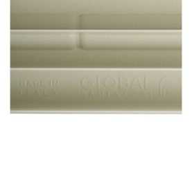 Радиатор биметаллический боковое подключение (белый RAL 9010) Global STYLE EXTRA 350 14 секций в Саратове 9