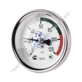 Термометр биметаллический Юмас ТБП-Т 120C Дк 100 L=100 в Саратове 0