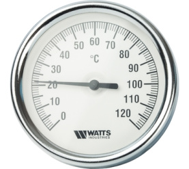 Термометр биметаллический с погружной гильзой 80 мм F+R801(T) 8075 Watts 10005944(03.02.060) в Саратове 1