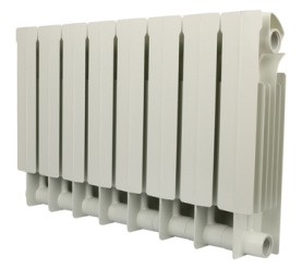 Радиатор биметаллический боковое подключение (белый RAL 9010) Global STYLE PLUS 350 8 секций в Саратове 1