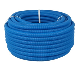 Труба гофрированная ПНД, цвет синий, наружным диаметром 25 мм для труб диаметр STOUT SPG-0001-502520 в Саратове 0