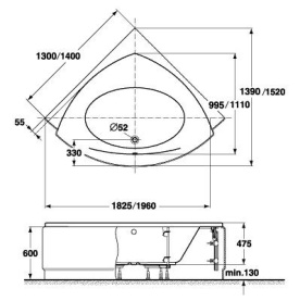 Панель фронтальная для ванны Vidima Сева Микс 1600 мм Н=560 мм в Саратове 2