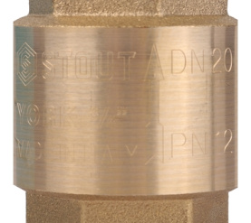 Клапан обратный пружинный муфтовый с пластиковым седлом 3/4 STOUT SVC-0012-000020 в Саратове 3