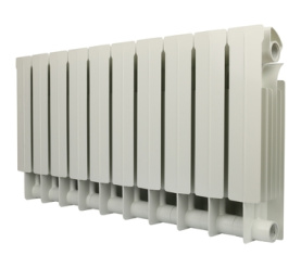 Радиатор биметаллический боковое подключение (белый RAL 9010) Global STYLE PLUS 350 10 секций в Саратове 1