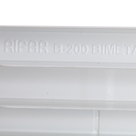 Радиатор биметаллический боковое подключение (белый RAL 9016) RIFAR BASE 200 8 секций в Саратове 7