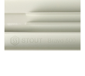 Радиатор алюминиевый боковое подключение STOUT Bravo 500 4 секции SRA-0110-050004 в Саратове 9