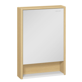 Шкаф зеркальный Уника 60, белый с дуб гальяно в Саратове 0