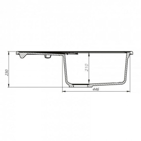 Мойка из камня Iddis Kitchen G 770x500 K14S771i87 сафари в Саратове 2