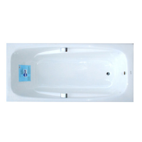 Чугунная ванна Aqualux ZYA-24C-2 180x85 белая, без ручек и ножек, антислип в Саратове 0