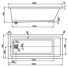Панель для ванны Vagnerplast Side Panel 70 торцевая в Саратове 2