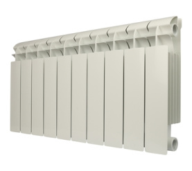 Радиатор биметаллический боковое подключение (белый RAL 9010) Global STYLE PLUS 350 10 секций в Саратове 0