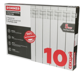 Радиатор биметаллический ROMMER Profi BM 500 (BI500-80-80-150) 10 секции в Саратове 13