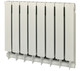 Радиатор биметаллический боковое подключение (белый RAL 9010) Global STYLE PLUS 500 8 секций в Саратове 1