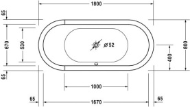 Панель фронтальная для ванны Vidima Сева Микс 1700 мм Н=560 мм в Саратове 1