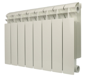 Радиатор биметаллический боковое подключение (белый RAL 9010) Global STYLE PLUS 350 8 секций в Саратове 0