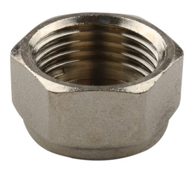 Заглушка ВР никелированная 1/2 для стальных труб резьбовой TIEMME 1500200(1880N0004) в Саратове 1