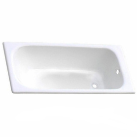 Чугунная ванна Aqualux ZYA-8-5 170x70 goldman белая, без ножек, антислип в Саратове 0