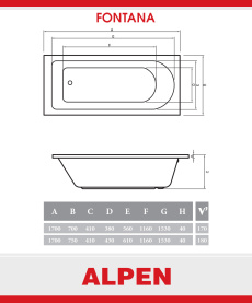 Панель для ванны Vagnerplast Front Panel 160 фронтальная в Саратове 1