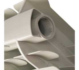 Радиатор алюминиевый боковое подключение (белый RAL 9010) VOX EXTRA 350 8 секций Global в Саратове 4