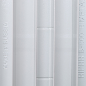 Радиатор биметаллический боковое подключение (белый RAL 9016) RIFAR BASE 500 9 секций в Саратове 8