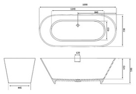 Панель для ванны Vagnerplast Front Panel 170 фронтальная в Саратове 3