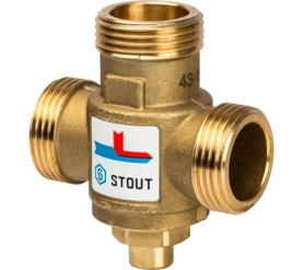 Термостатический смесительный клапан G 1М-G 1 1/2F-G 1M 60°С STOUT SVM-0050-326005 в Саратове 4