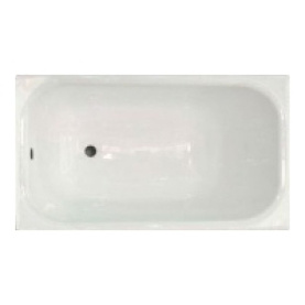 Чугунная ванна Aqualux ZYA-8-1 150x70 goldman белая без ножек антислип в Саратове 0