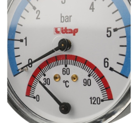 Термоманометр, боковое подключение ITAP 484 1/2 Itap в Саратове 3