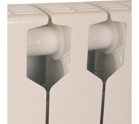 Радиатор биметаллический нижнее правое подключение (белый RAL RIFAR SUPReMO VENTIL 500 SVR 6 секций в Саратове 4