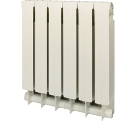 Радиатор биметаллический боковое подключение (белый RAL 9010) Global STYLE PLUS 500 6 секций в Саратове 1