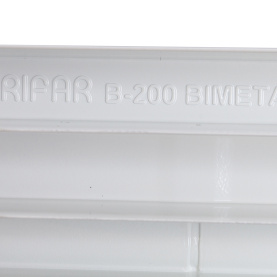 Радиатор биметаллический боковое подключение (белый RAL 9016) RIFAR BASE 200 12 секций в Саратове 9