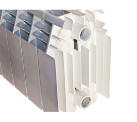 Радиатор алюминиевый боковое подключение (белый RAL 9010) GL- 350 10 секций Global в Саратове 1