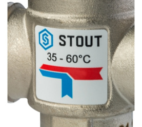 Термостатический смесительный клапан для систем отопления и ГВС 1 НР 35-60°С STOUT SVM-0020-166025 в Саратове 3