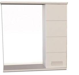 Зеркало-шкаф Comforty "Модена 60" белый в Саратове 0