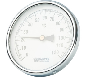 Термометр биметаллический с погружной гильзой 100 мм F+R801(T) 10075 Watts 10006071(03.03.060) в Саратове 1