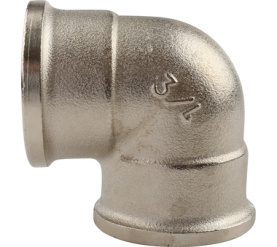 Угольник ВВ никелированный 3/4х3/4 для стальных труб резьбовой TIEMME 1500162(1560N000505) в Саратове 3