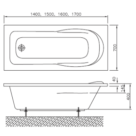 Панель фронтальная для ванны Vidima Сева Микс 1500 мм Н=560 мм в Саратове 3