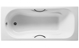 Чугунная ванна Roca Malibu 160x75 2310G000R с противоскольжением, с отверстиями для ручек в Саратове 0