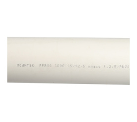 Труба полипропиленовая (цвет белый) Политэк d=75x12,5 (PN 20) 9002075125 в Саратове 4