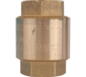 Клапан обратный пружинный муфтовый с пластиковым седлом 1/2 STOUT SVC-0012-000015 в Саратове 1