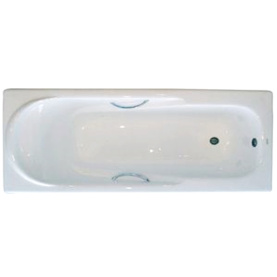 Чугунная ванна Aqualux ЧА17080 170х80 см с ручками, с ножками в Саратове 1