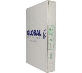 Радиатор биметаллический боковое подключение (белый RAL 9010) Global STYLE PLUS 350 8 секций в Саратове 9
