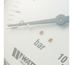Манометр радиальный 100 мм, 0-1 F+R200(MDR) 10010x1/2 Watts 10008078(03.22.210)(M1-100 0-10BAR) в Саратове 5